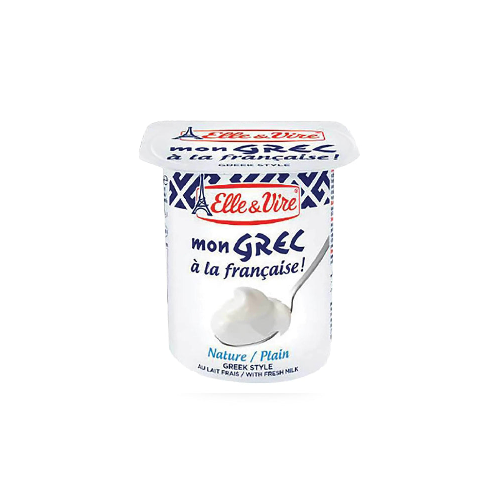 Elle & Vire Plain Greek Style Yogurt, 125g