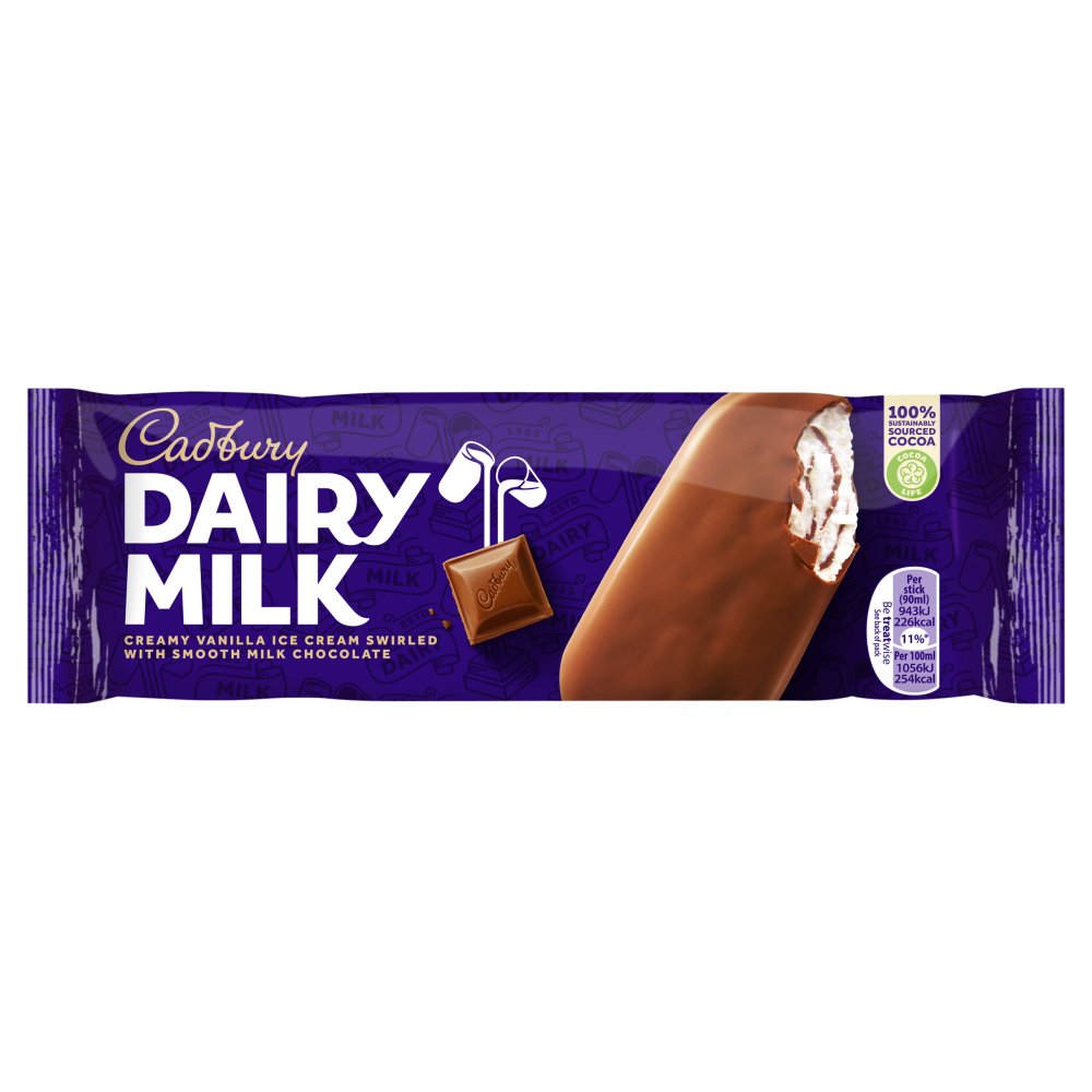 Cadbury Dairy Milk Ice Cream Stick, 90ml