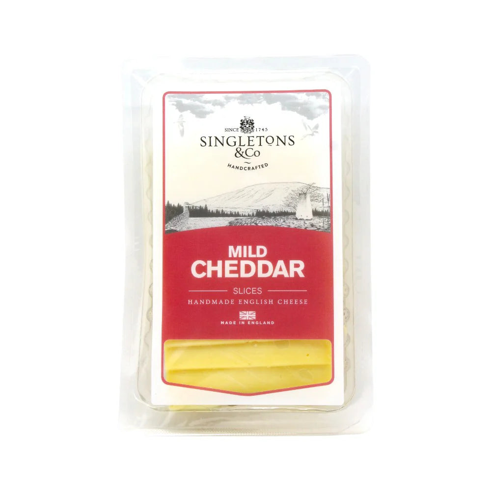 Singleton Mild White Cheddar Cheese Slices, 150g