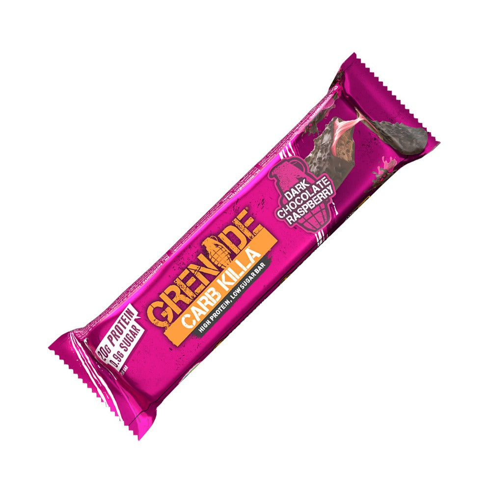 Grenade Dark Chocolate Raspberry Protien Bar, 60g