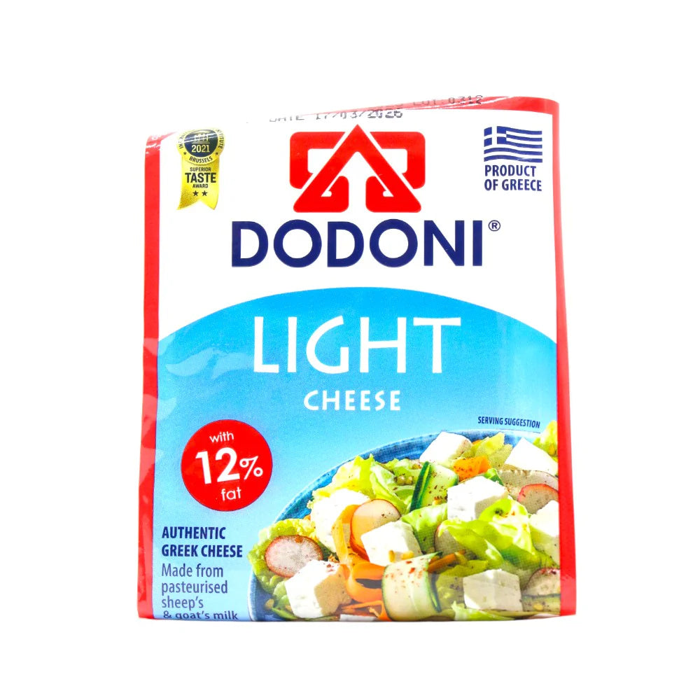 Dodoni Light Feta Cheese Vacuum, 180g