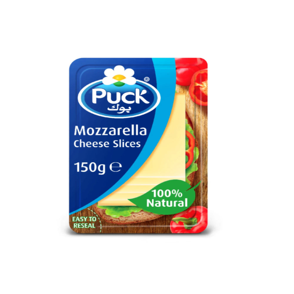 Puck Mozzarella Natural Cheese Slices 150 g