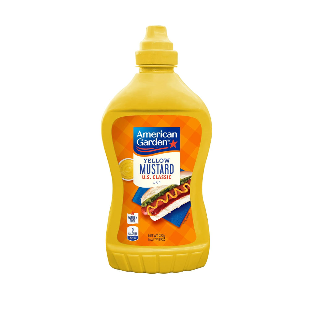 American Garden U.S. Mustard Original, Gluten-Free, Vegan, 227g