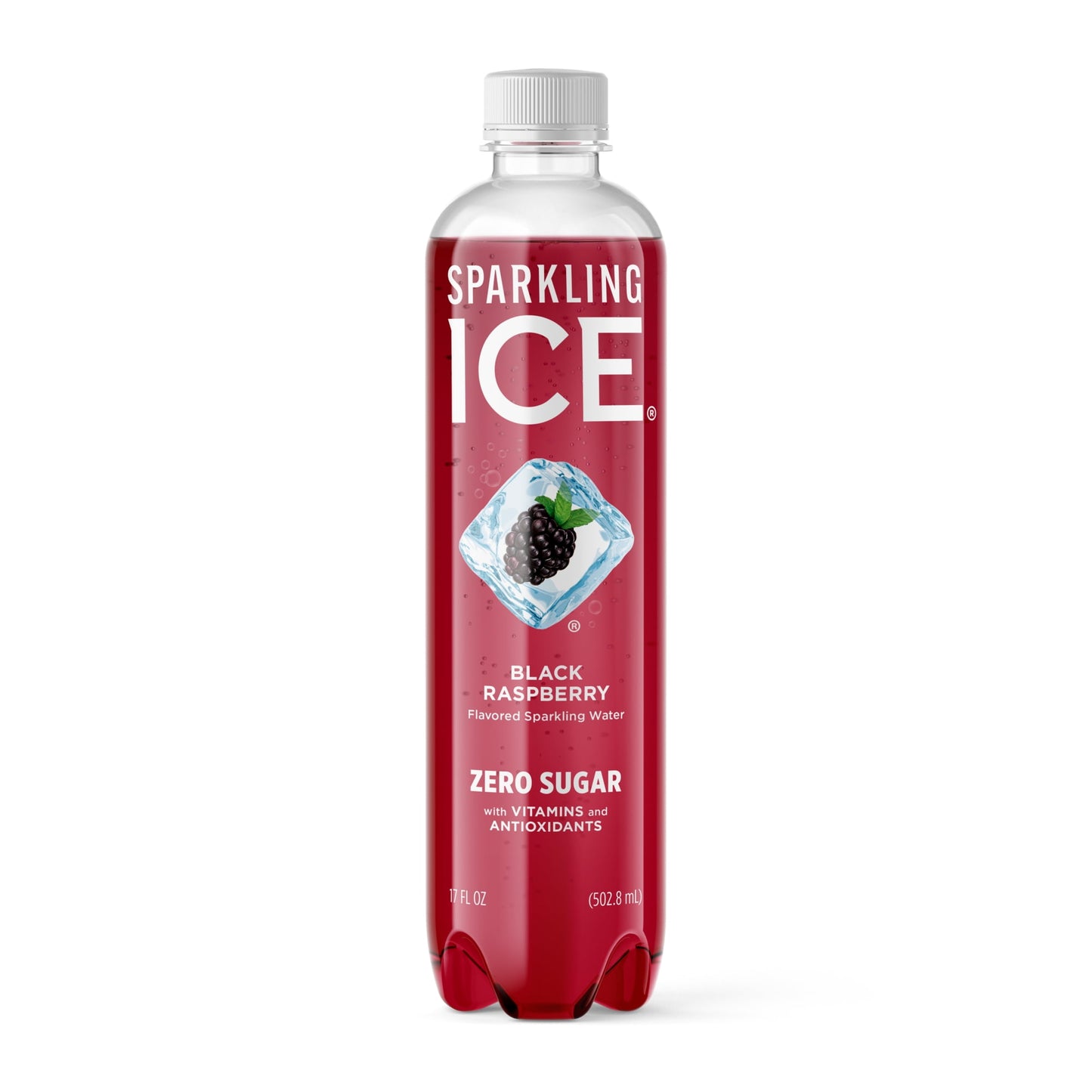 Sparkling Ice Black Raspberry Zero Sugar Sparkling Water, 502.8ml