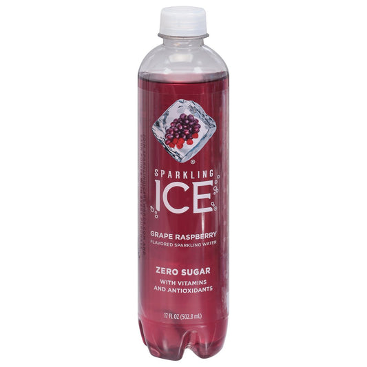 Sparkling Ice Grape Rasperry Zero Sugar Sparkling Water, 502.8ml