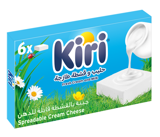 Kiri Spreadable Cream Cheese Squares (6 Portions), 100g