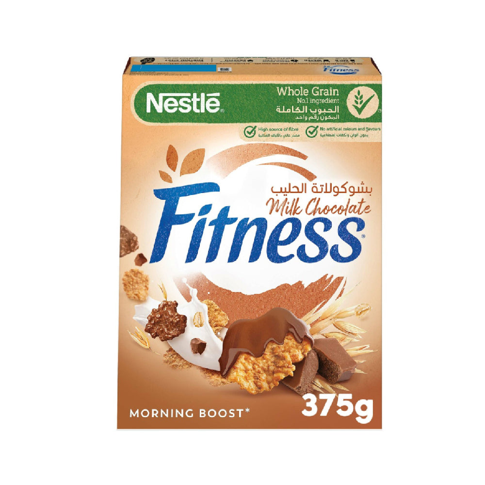 Fitness Wholegrain Cereal with Oats & Milk Chocolate, 375g