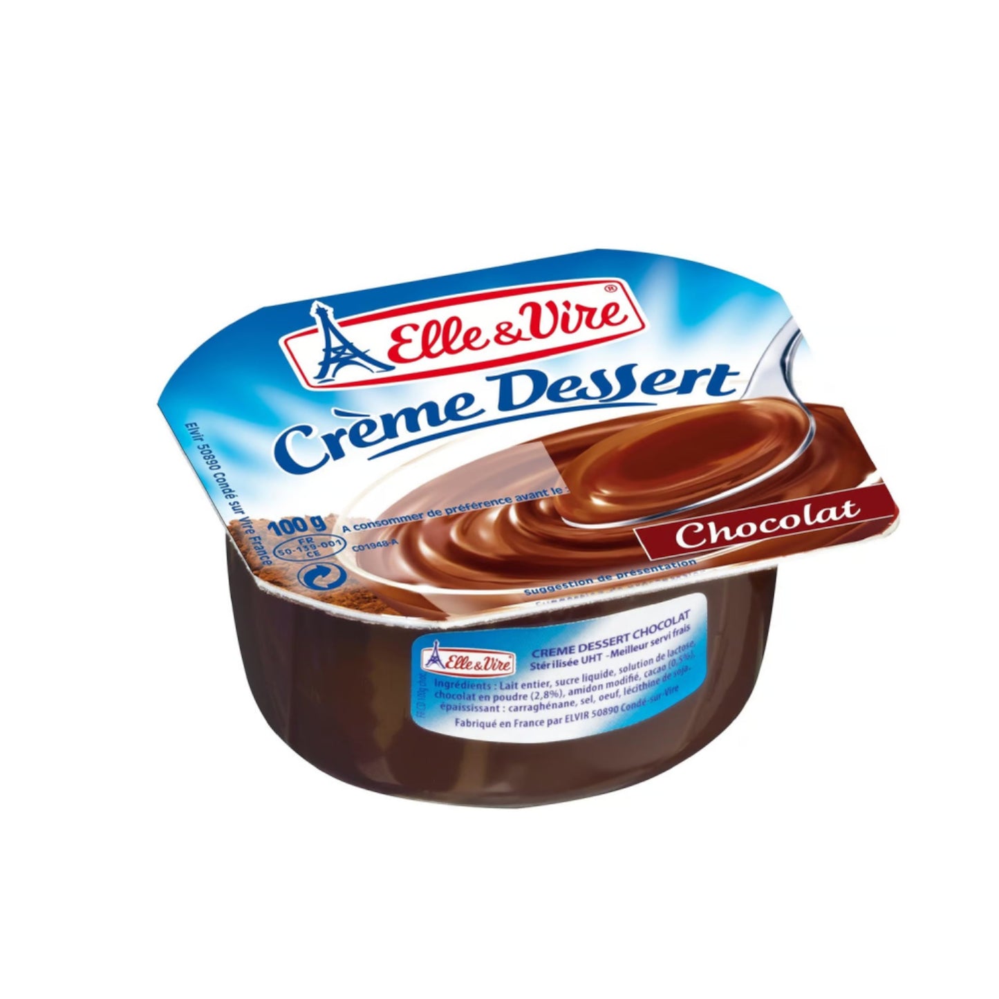 Elle & Vire Chocolate Pudding Dessert, 100g