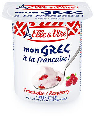 Elle & Vire Raspberry Greek Style Yogurt, 125g