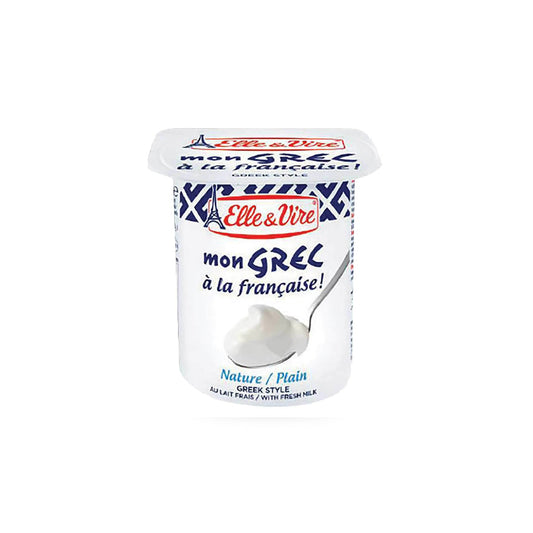 Elle & Vire Plain Greek Style Yogurt, 125g