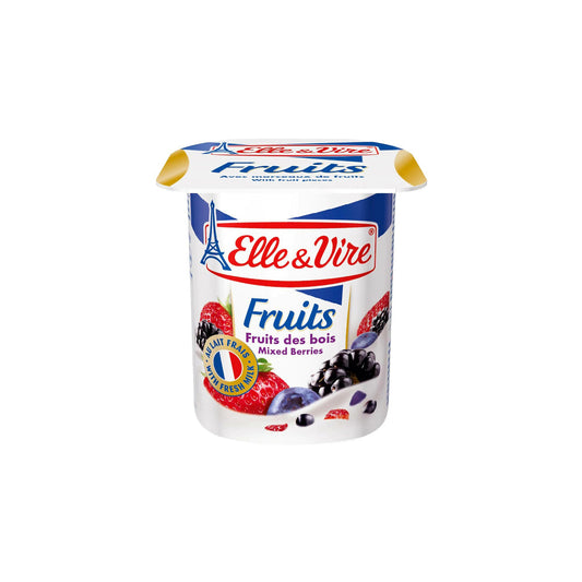 Elle & Vire Mixed Berries Dairy Dessert, 125g