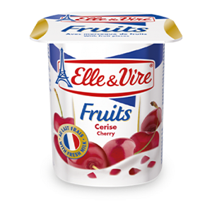 Elle & Vire Cherry Dairy Dessert, 125g