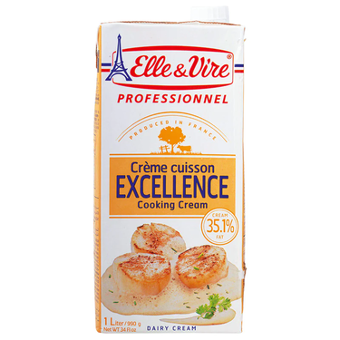 Elle & Vire Excellence Cooking Cream 35.1% Fat, 1L