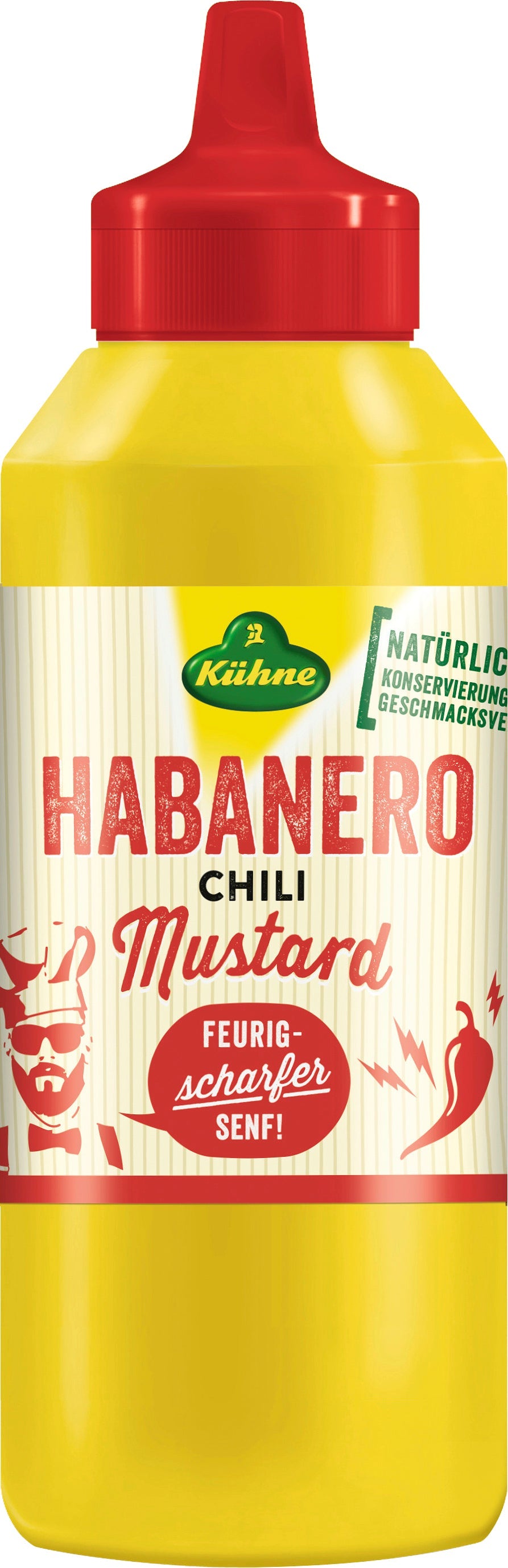 Kuhne Habanero Chili Mustard, Germany, 250ml