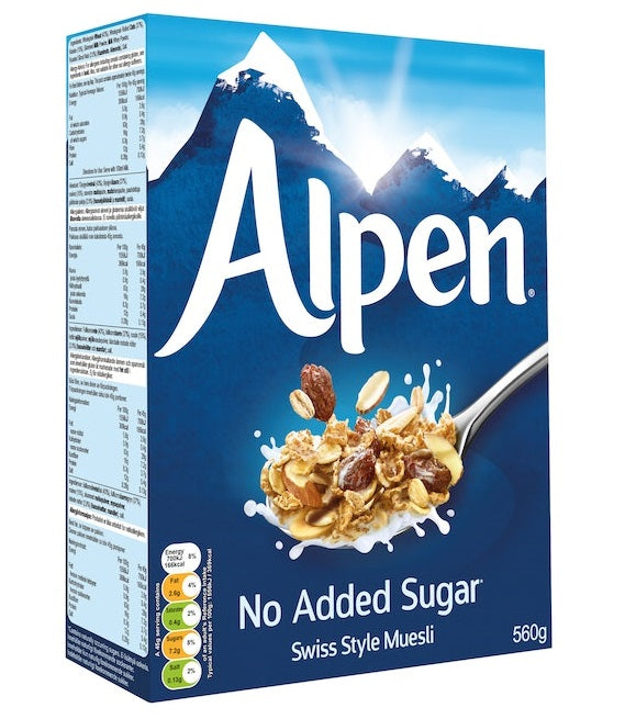 Alpen Swiss Style Muesli with Oats, 560g