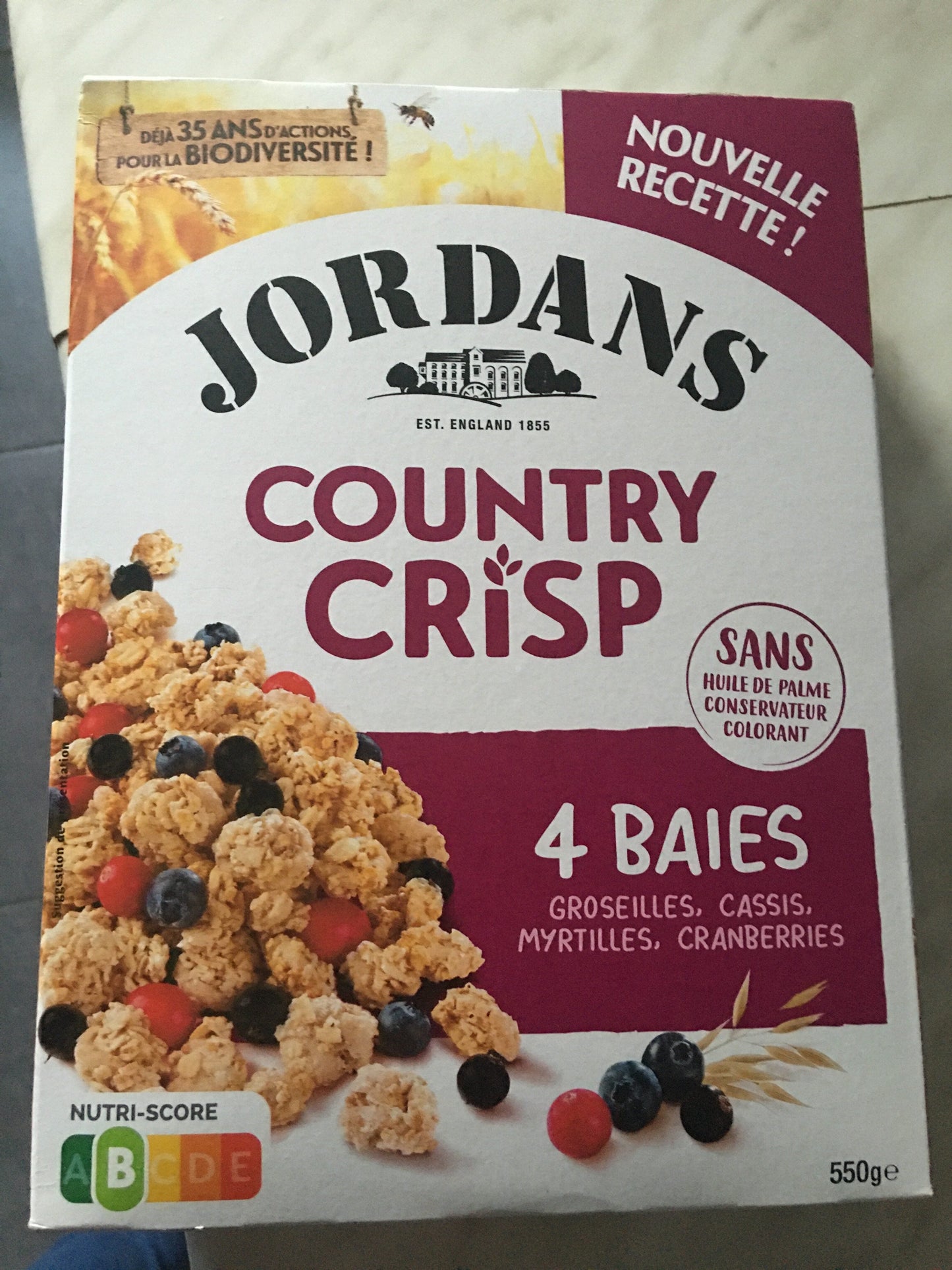 Jordans Country Crisp 4 Berries, 550g