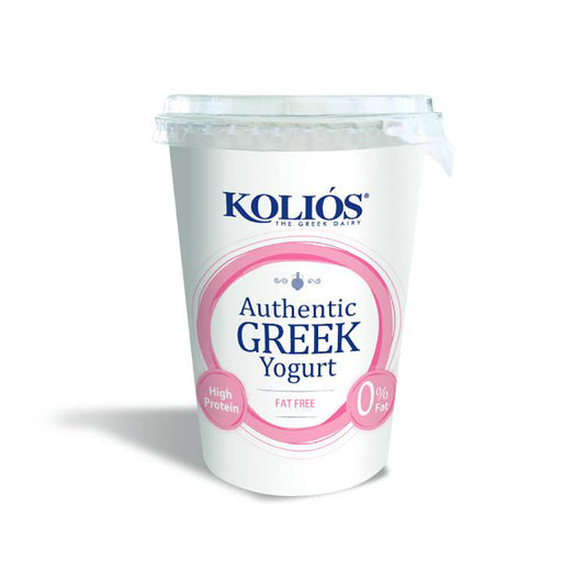 Kolios 0% Fat Authentic Greek Strained Yoghurt, 500g