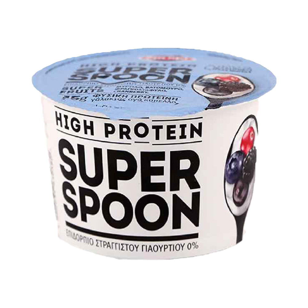 Kri Kri High Protein Super Spoon 0% Fat Blueberry Yogurt, 170g