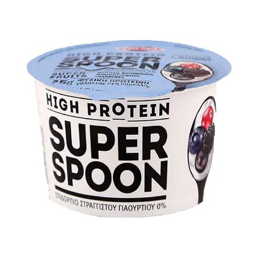 Kri Kri High Protein Super Spoon 0% Fat Blueberry Yogurt, 170g