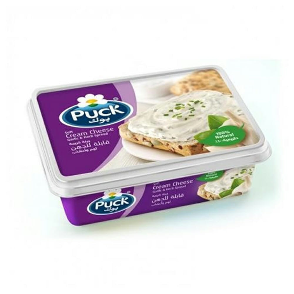 Puck Cream Cheese with Garlic & Herbs, 200g