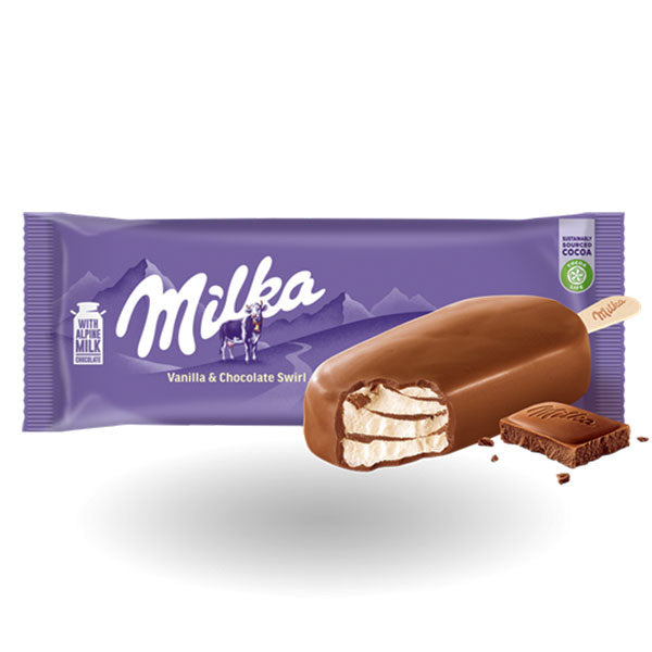 Milka Vanilla & Chocolate Ice Cream, 90ml