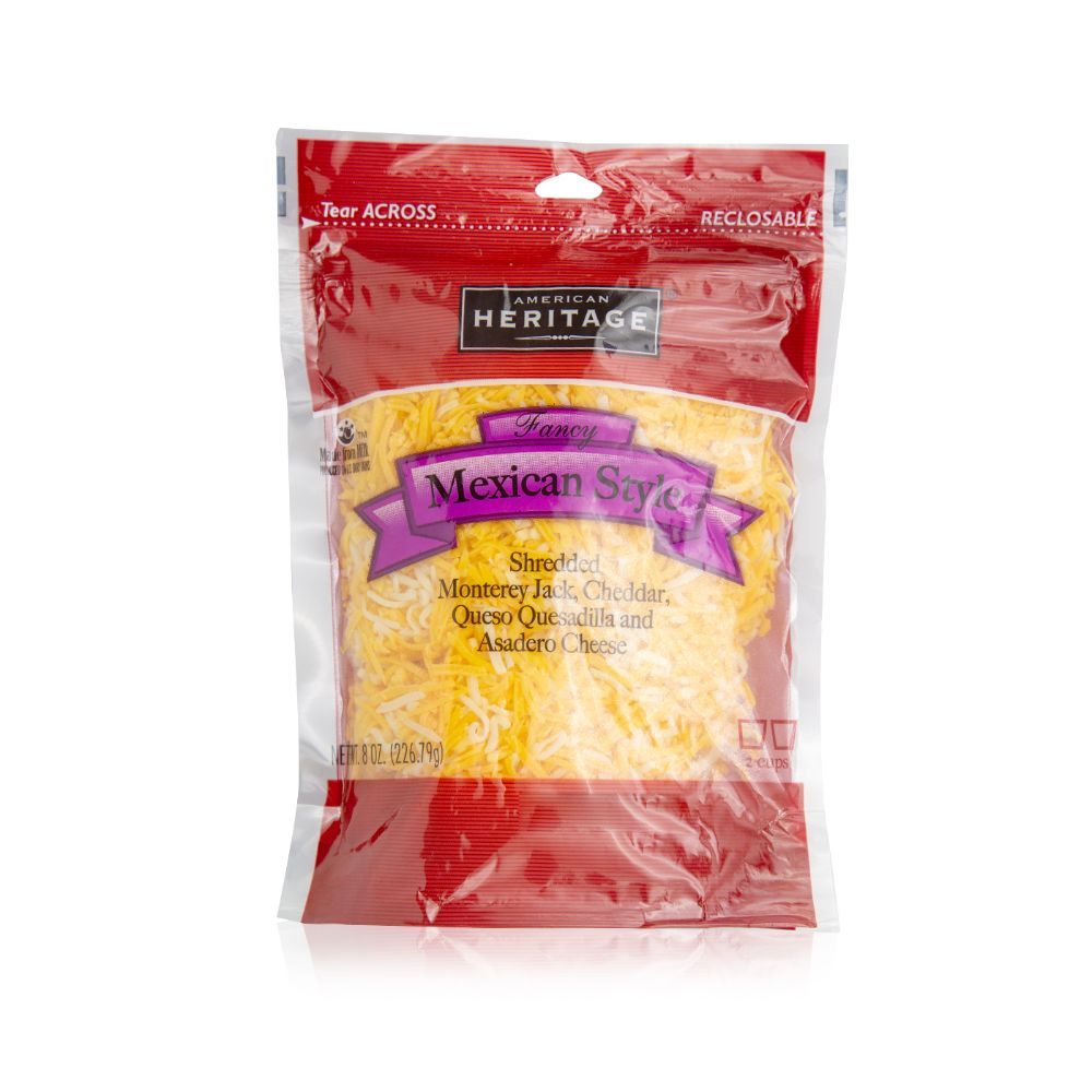 American Heritage Fancy Mexican Style Shredded Cheese, 226.79g
