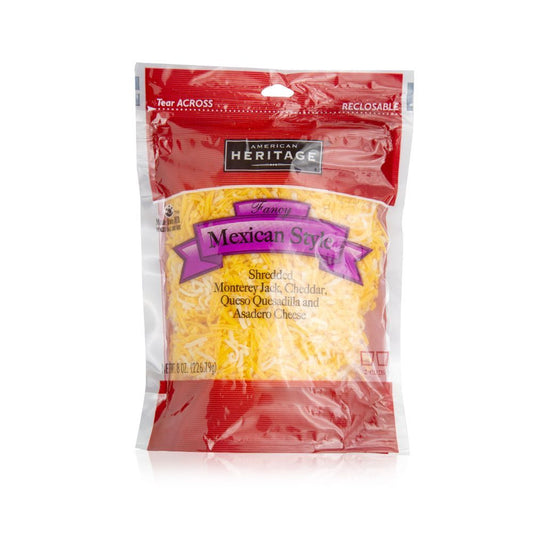 American Heritage Fancy Mexican Style Shredded Cheese, 226.79g