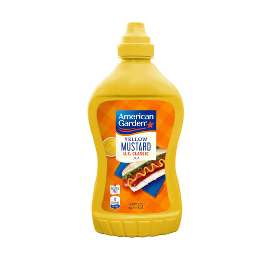 American Garden U.S. Mustard Original, Gluten-Free, Vegan, 227g