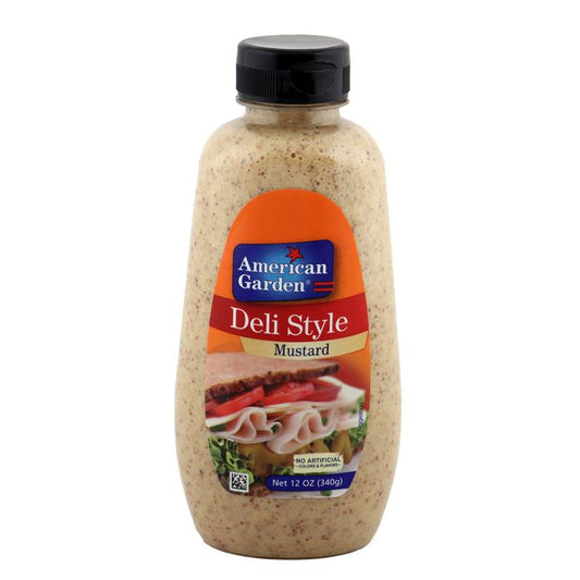 American Garden Deli Style Mustard Squeezable Bottle, 340g
