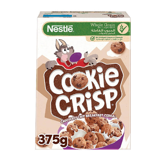 Nestle Cookie Crisp Wholegrain Cereal with Chocolate Chips, 375g
