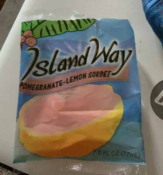 Island Way Pomegranate Lemon Sorbet Ice Cream, 77ml