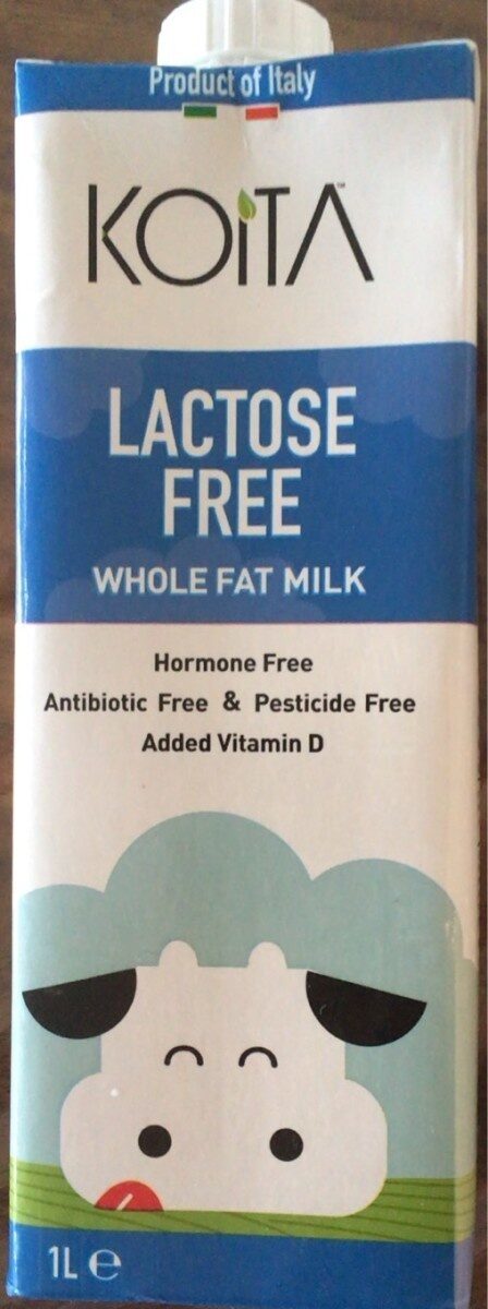 Koita UHT Lactose Free Whole Fat Milk, 1L