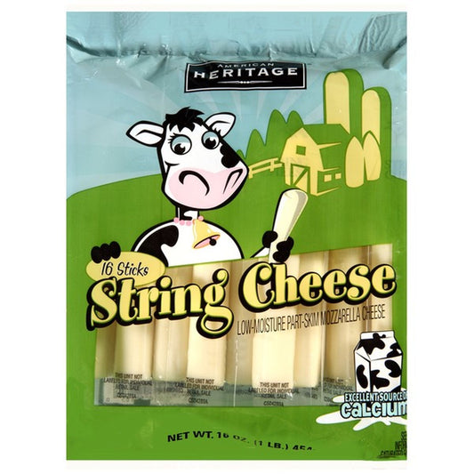 Heritage Mozzarella String Cheese, 28g